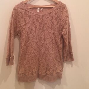 Anthropologie Eloise Pink Floral Top MED EUC!